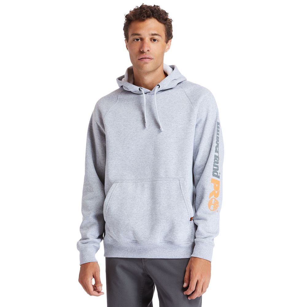 Timberland Φουτερ Ανδρικα Γκρι - Pro® Big & Tall Hood Honcho Sport Hoodie - Greece 8173965-HD